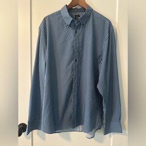 Mens Michael Strahan Modern Fit Button Front Shirt - XL